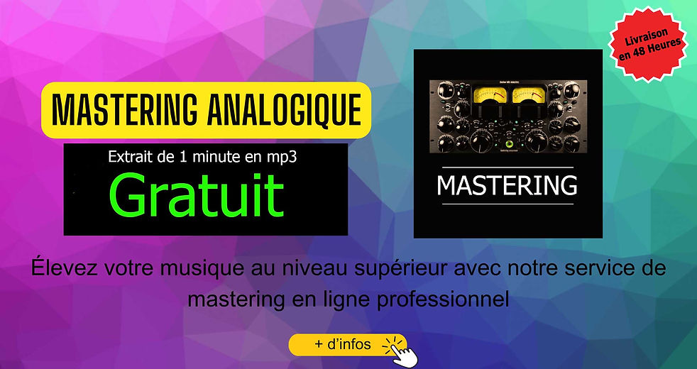 Studioenregistrement.fr Mixage Mastering en ligne